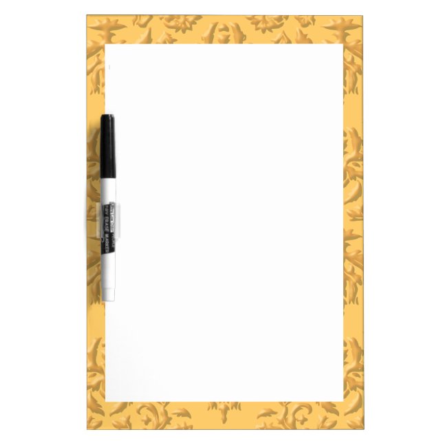 Elegant Damask Pattern Dry-Erase Board (Front)
