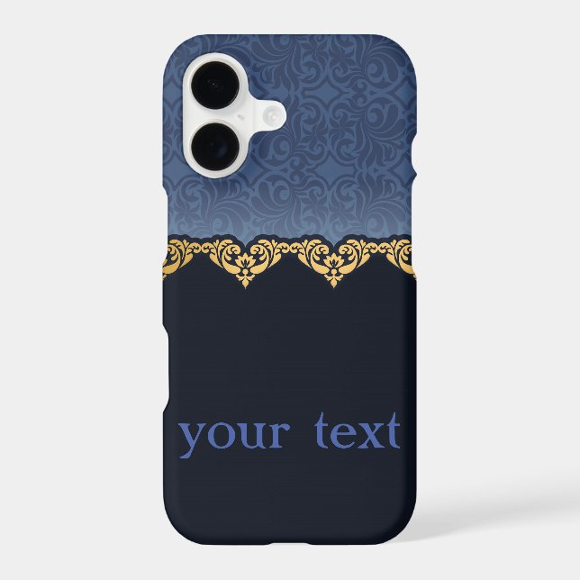 Elegant Damask Pattern Iphone Case (Back)