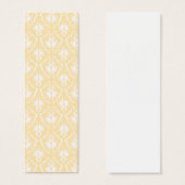 Elegant damask pattern. Light gold color. (Front & Back)