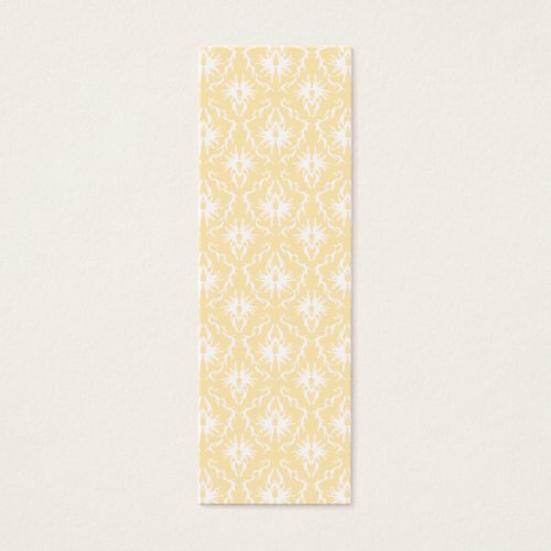 Elegant damask pattern. Light gold color. Business Card
