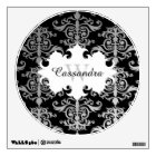 Elegant damask pattern monogram