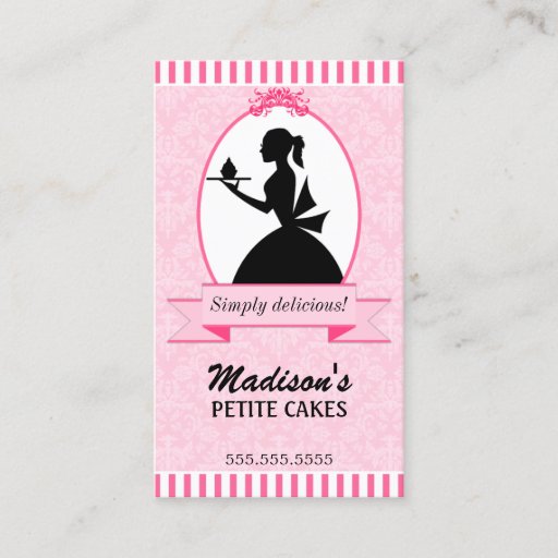 Customizable Elegant Cupcake Business Cards