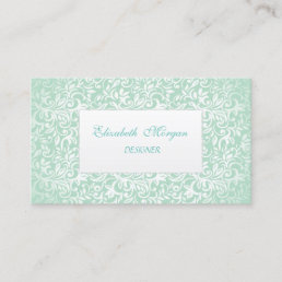 Elegant  Damask  Sophisticated  Proffesional Business Card