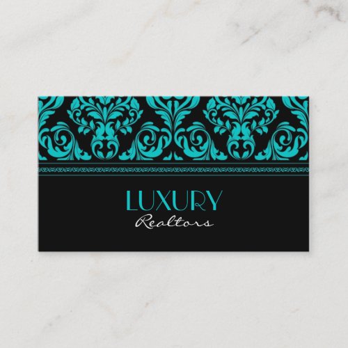 Elegant Damask Style Business Card