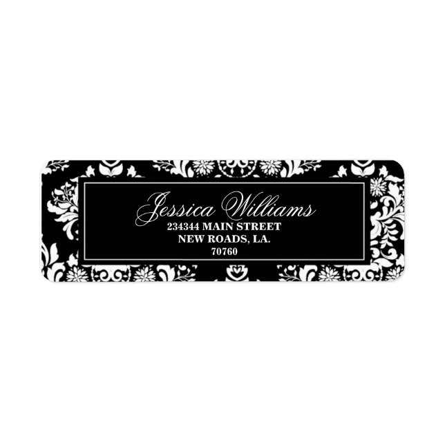 Elegant Damask (Today's Best Award) Label (Front)