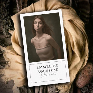 Elegant Dancer Professional Photo Business Card