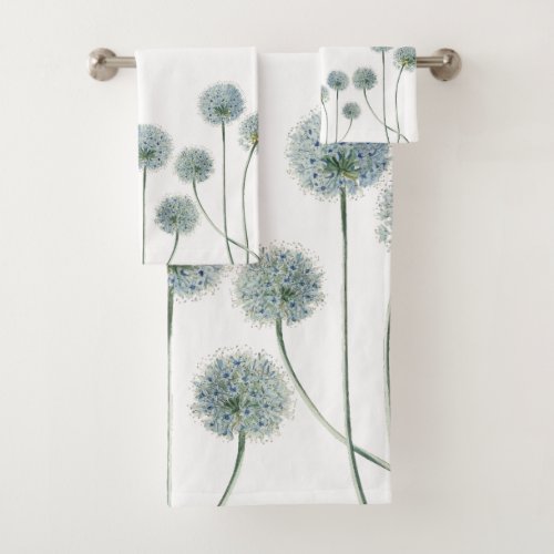 Elegant Dandelion flowers Bath Towel Set