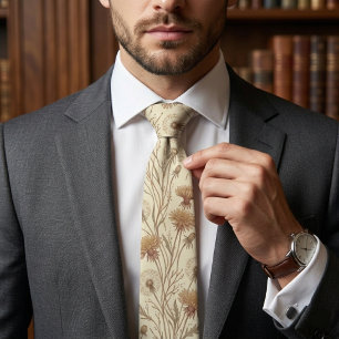 Elegant Dandelion Seed Neck Tie