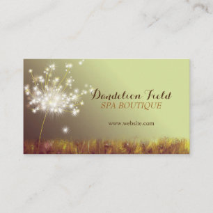 Elegant Dandelions Business Appointment Card