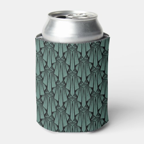 Elegant dark art deco abstract geometric elements  can cooler