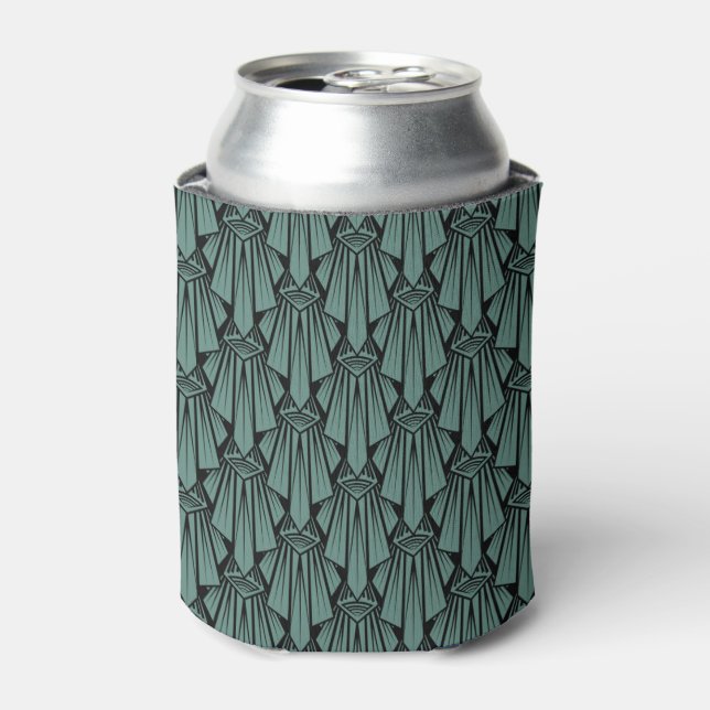 Elegant dark art deco abstract geometric elements  can cooler (Can Front)