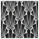 Elegant dark art deco abstract geometric elements fabric