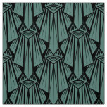 Elegant dark art deco abstract geometric elements fabric