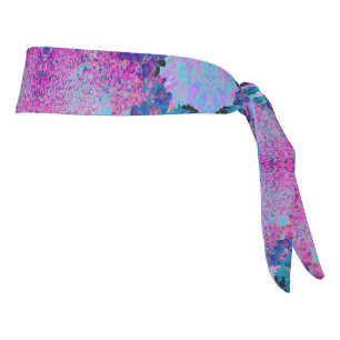 Elegant Dark Blue and Magenta Limelight Hydrangea Tie Headband