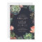 Elegant Dark Botanical Succulent Plant Wedding
