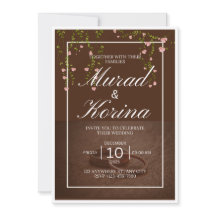 Elegant Dark Brown Floral