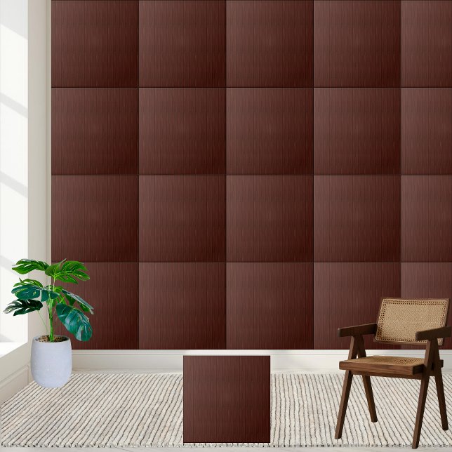 Elegant Dark Brown Leather Textured  Ceramic Tile (Elegant Dark Brown Leather Textured Ceramic Tile)