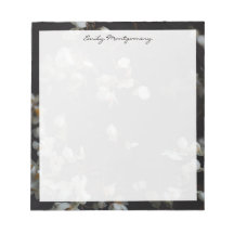 Elegant dark floral and personalized name / text