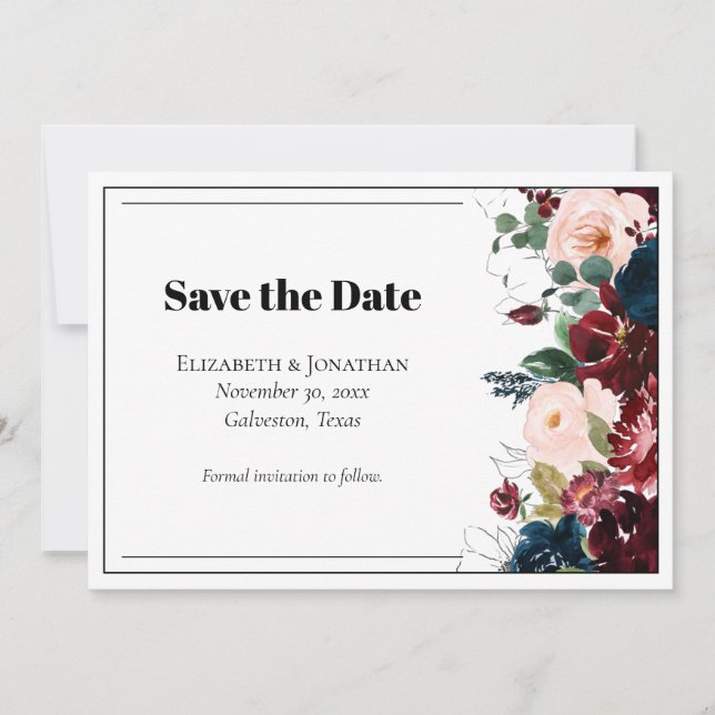 Elegant Dark Florals (Front)