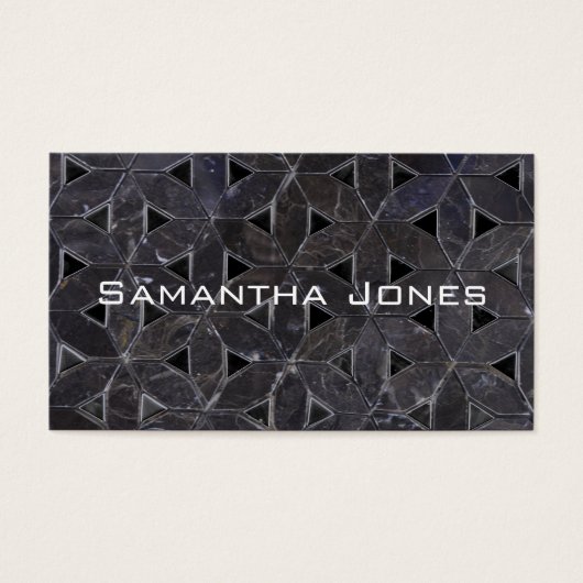 Elegant dark gray flower of life pattern (Front)