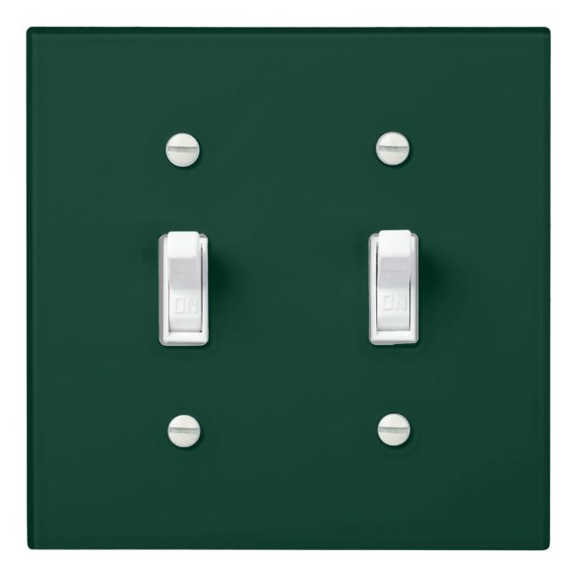 Elegant Dark Green  Light Switch Cover (In Situ)