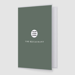 Elegant Dark Green Luxury Restaurant Template Menu