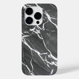 Elegant Dark Grey Marble Texture iPhone Case