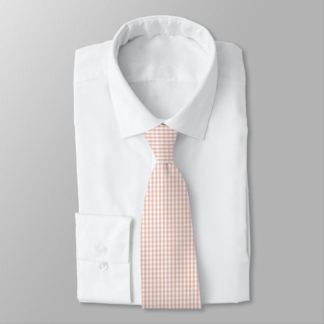 Elegant Dark Grid Pattern Neck Tie (Tied)