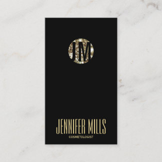 elegant dark jewel hair stylist modern simple business card