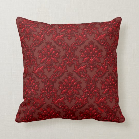 Dark Red Throw Pillows