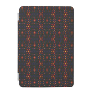  Elegant Dark Red Geometric Pattern iPad Case – Mo