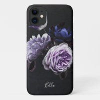 Elegant Magnolia Chinese Bellflower Peony Poppy Botanical Customized Phone Case iPhone 13 12 11 pro max X Plus Samsung Galaxy Google Pix