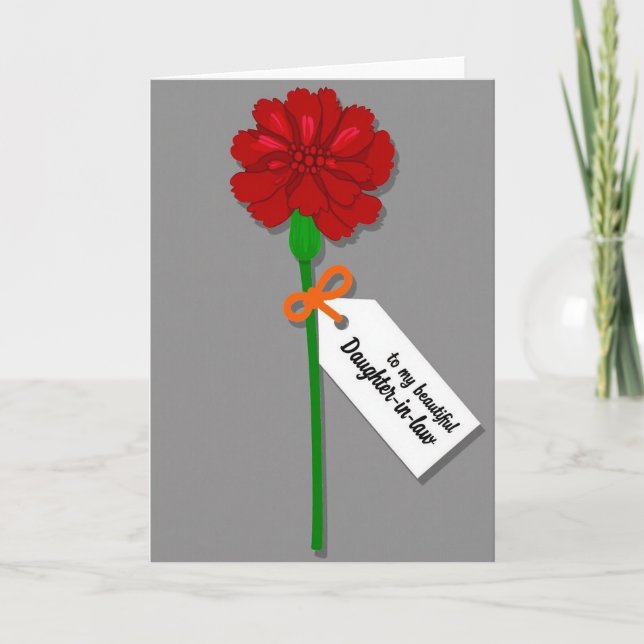 Elegant Daughter In Law Card (Front)