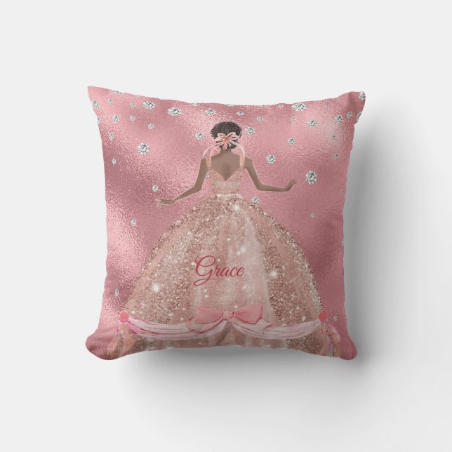 Elegant Daughter Of The King Throw Pillow (Front)