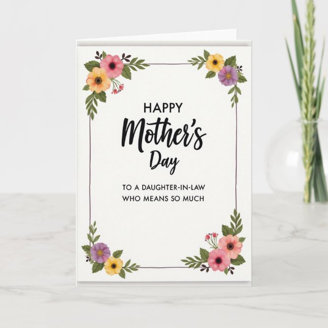 Elegant Daughterinlaw Card (Front)