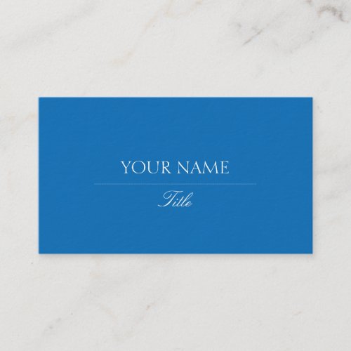 Elegant Dazzling Blue Business Card