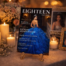 Elegant Debut 18 Birthday Invitation