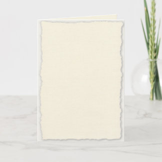 Elegant Deckle Edge Folded Paper Wedding Invitation