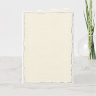 Elegant Deckle Edge Folded Paper Wedding Invitation