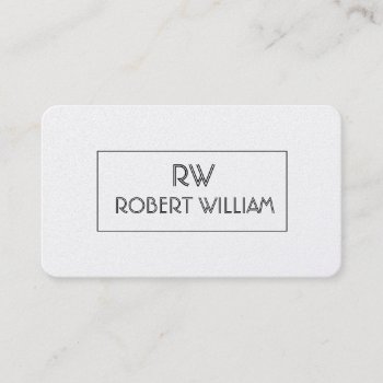 Elegant Deco Style Pixel Minimalist Professional Business Card by 911business at Zazzle