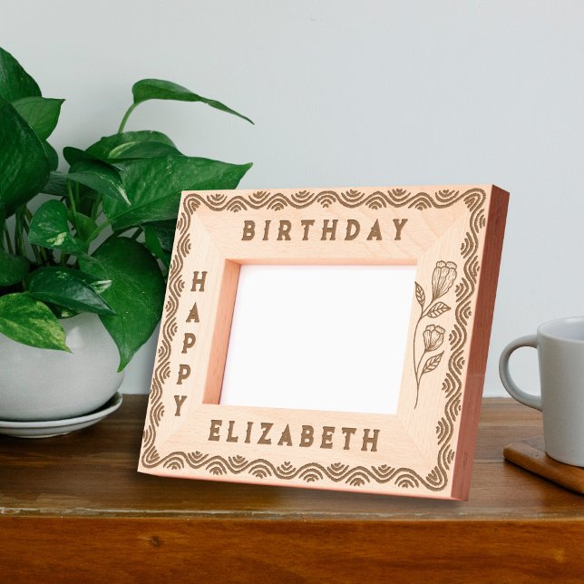 Elegant Decorated Birthday Border With a name  Engraved Frames (Creator Uploaded)