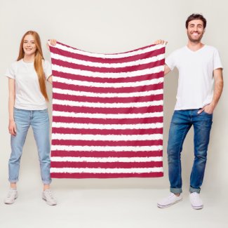 Elegant Decorative Christmas Red and White Striped