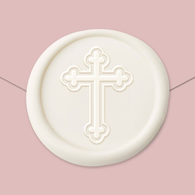 Elegant Decorative Cross Symbol Wax Seal Sticker (Creator Uploaded)