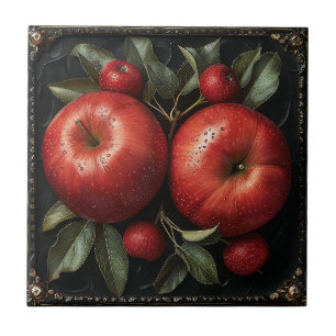 Elegant Decorative Farmhouse Vintage Fruit Ceramic Tile