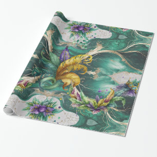 Elegant Decorative Mardi Gras Wrapping Paper