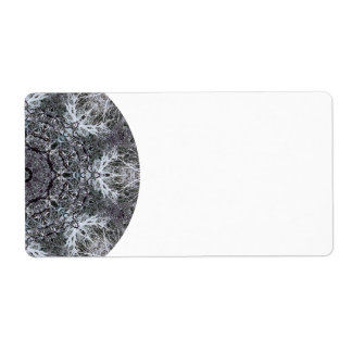 Elegant Decorative Round Pattern. Custom Label