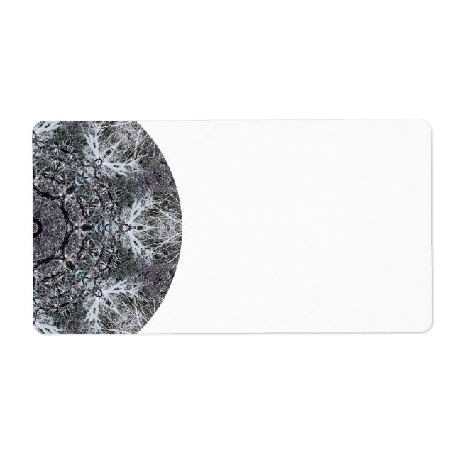 Elegant Decorative Round Pattern. Custom Label (Front)