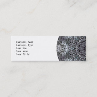 Elegant Decorative Round Pattern. Custom Mini Business Card