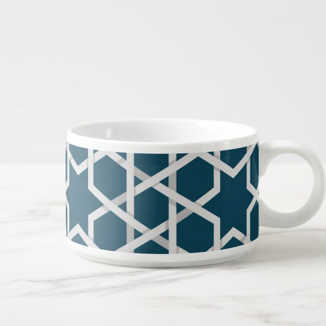 Elegant Decorative Soup Mug – Stylish & Chic (Left)