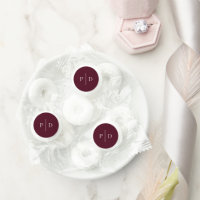 Elegant Deep Burgundy Classic Wedding
